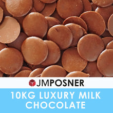 Lade das Bild in den Galerie-Viewer, JM Posner Luxury - Vollmilchschokolade - 37% min. - 10kg - Drops