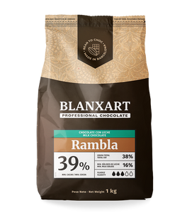 Blanxart Schokolade - Rambla 39% - Vollmilch - 10kg - Drops