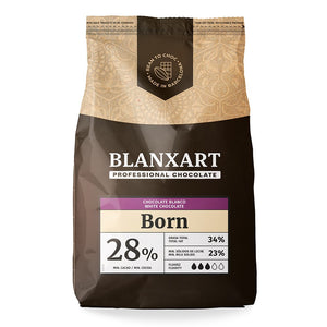 Blanxart Schokolade - Born 28% - Weiß - 10kg - Drops