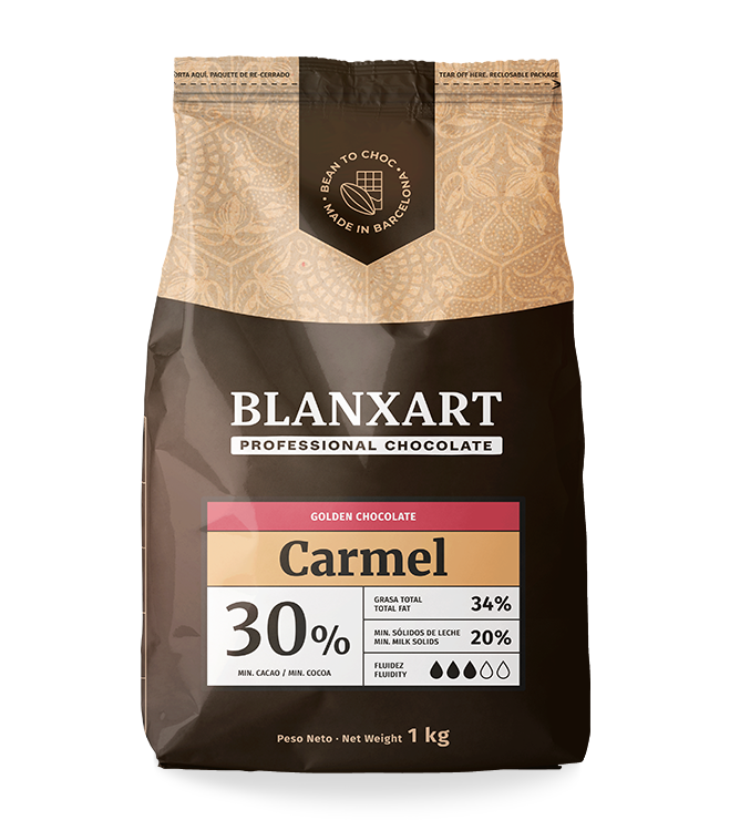 Blanxart Schokolade - Carmel 30% - Karamel - 10kg - Drops