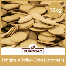 Lade das Bild in den Galerie-Viewer, Fettglasur - Zafiro Gold - Karamell - 10kg
