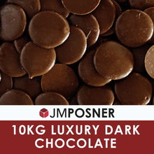 Lade das Bild in den Galerie-Viewer, JM Posner Luxury - Dunkle Schokolade - 62% - Zartbitter - 10kg - Drops
