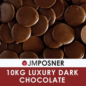 JM Posner Luxury - Dunkle Schokolade - 62% - Zartbitter - 10kg - Drops