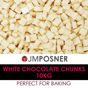 Backfeste Schokoladen-Chunks "Weiss" - 10kg