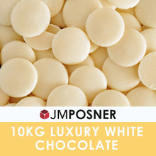 Lade das Bild in den Galerie-Viewer, JM Posner Luxury - Weisse Schokolade - 33% - 10kg - Drops
