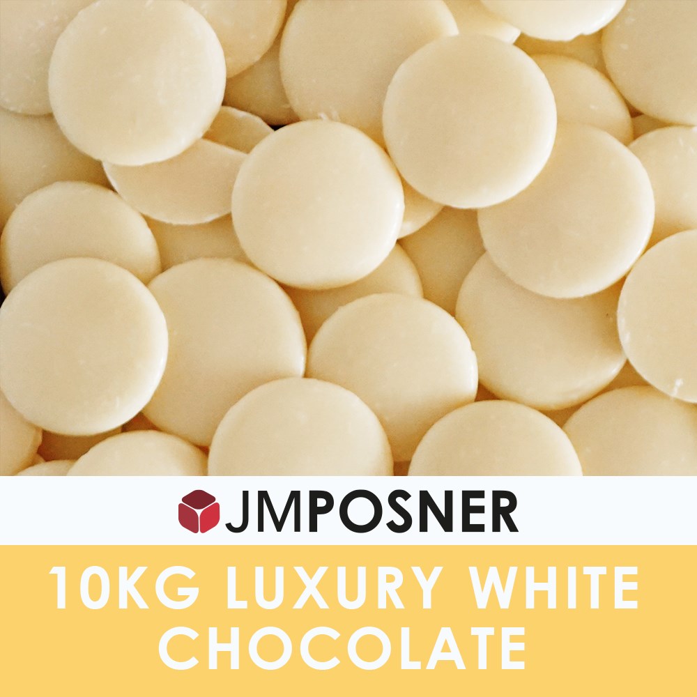 JM Posner Luxury - Weisse Schokolade - 33% - 10kg - Drops